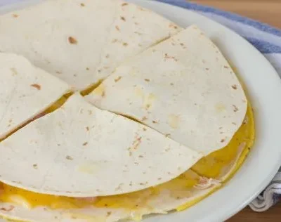 Fast Breakfast Quesadilla