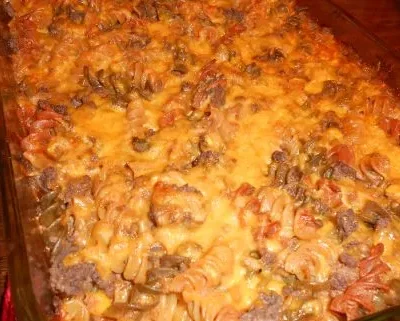 Fast Hamburger Casserole With A Mexican Twist