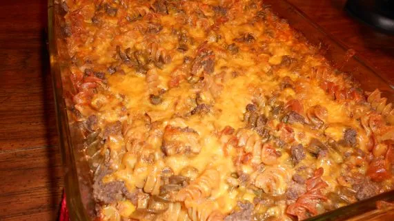 Fast Hamburger Casserole With A Mexican Twist