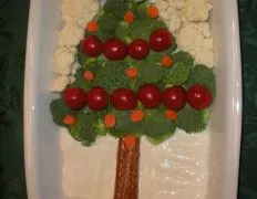 Festive Holiday Veggie Tree Platter