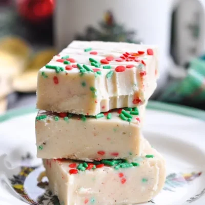 Festive White Chocolate Eggnog Fudge Recipe