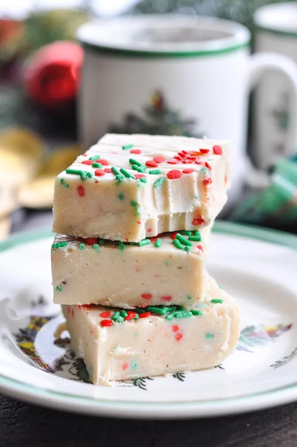 Festive White Chocolate Eggnog Fudge Recipe