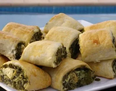 Feta And Spinach Rolls