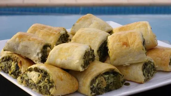 Feta And Spinach Rolls