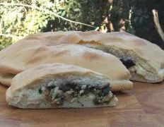 Feta-Olive Stuffed Flatbread