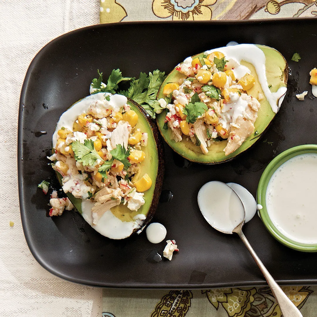 Feta Stuffed Avocados