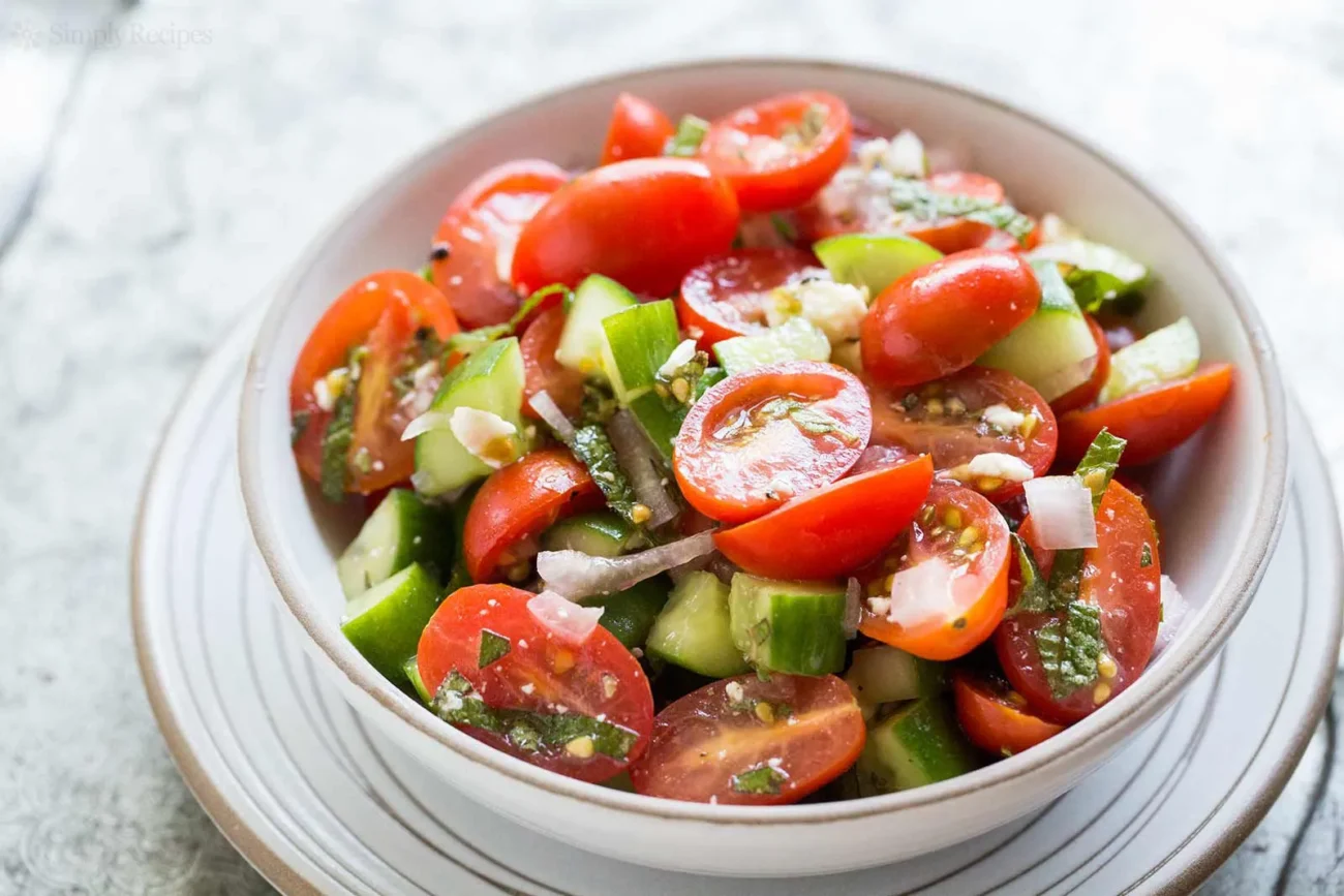 Feta, Tomato, and Cucumber Salad: A Refreshing Mediterranean Delight