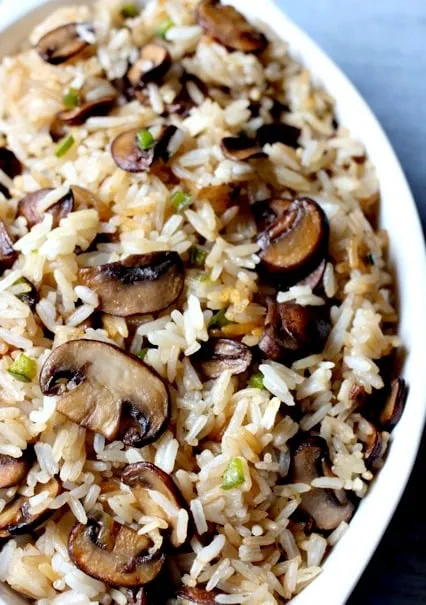 Fiery Mushroom Infused Rice Delight