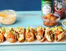 Fiery Salmon Poke Tacos: A Fusion Delight