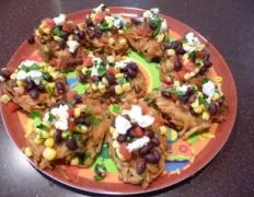 Fiesta Taco Potato Cake Bruschetta