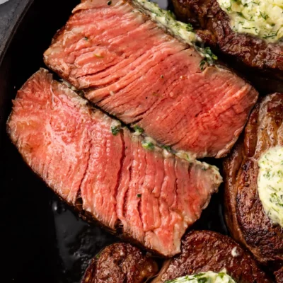 Filet Mignon With Lemon Parsley Butter