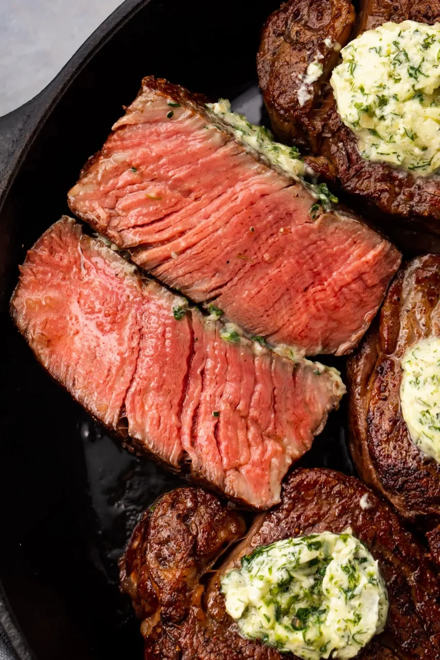 Filet Mignon With Lemon Parsley Butter