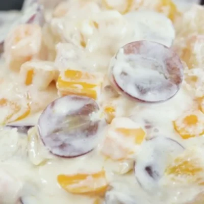 Filipino Ambrosia Fruit Salad With