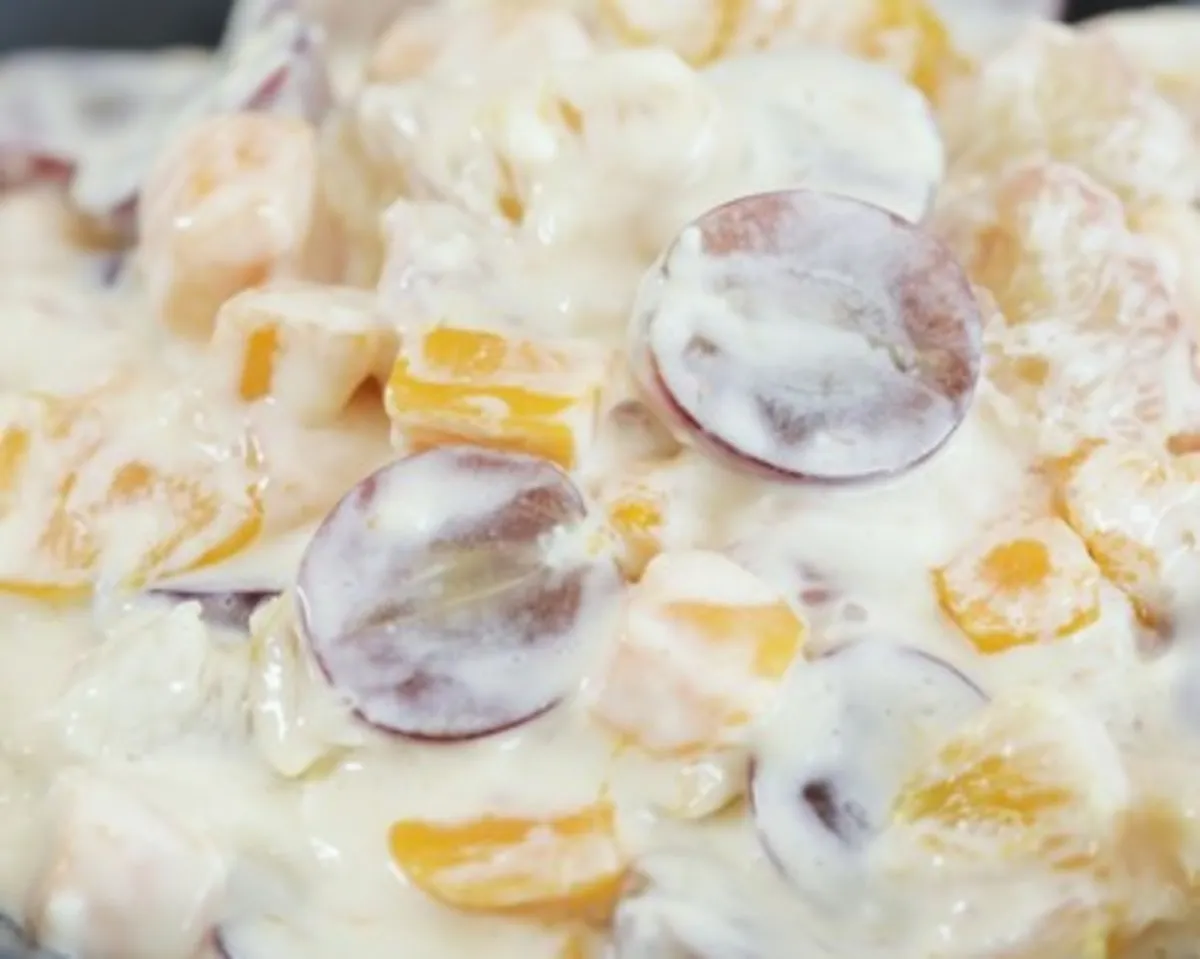 Filipino Ambrosia Fruit Salad With