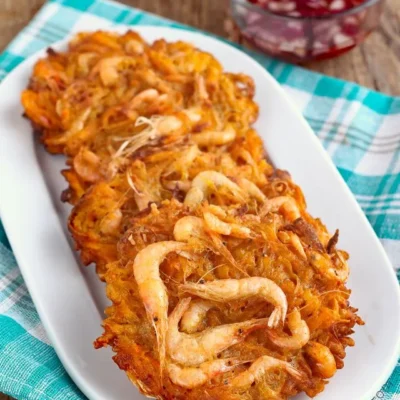 Filipino Shrimp Fritters Ukoy Or Okoy