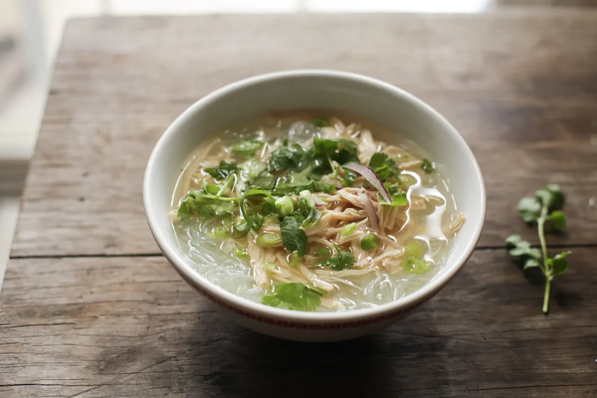 Filipino Style Chicken Soup With Mung Beans