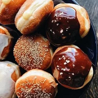 Filled Berlin Doughnuts Bismarks