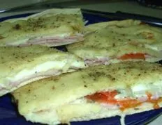 Filled Focaccia With Ham And Melted Fontina