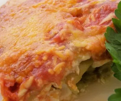 Filling Chile Relleno Casserole