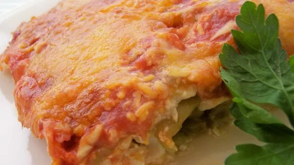 Filling Chile Relleno Casserole