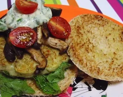 Fish Burgers With A Herb Sauce