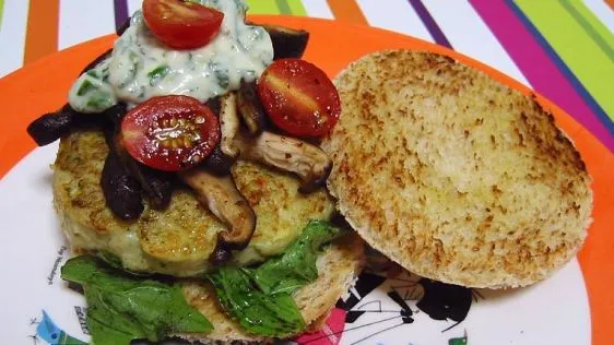 Fish Burgers With A Herb Sauce