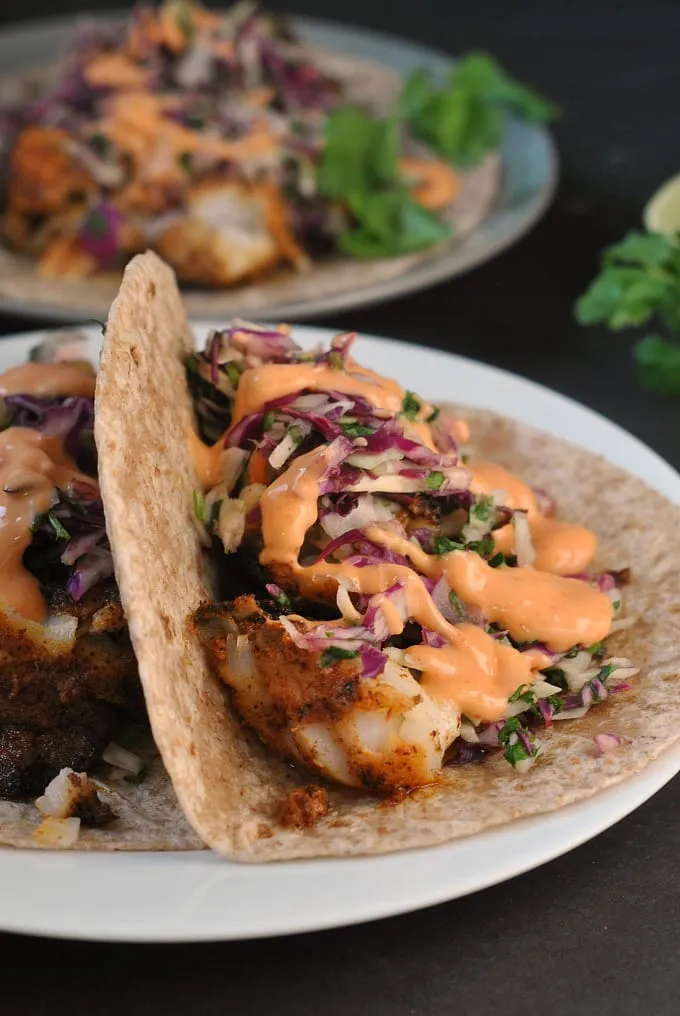 Fish Tacos And Cilantro Coleslaw, 20