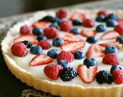 Five Star White Chocolate Fruit Tart