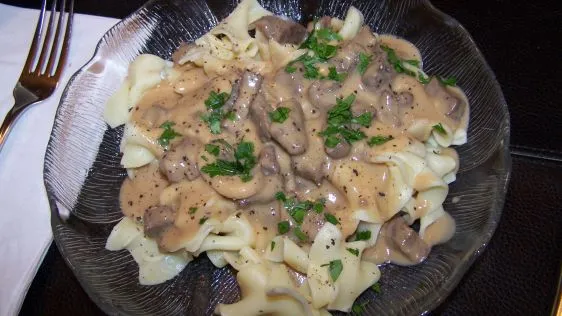 Flank Steak Stroganoff