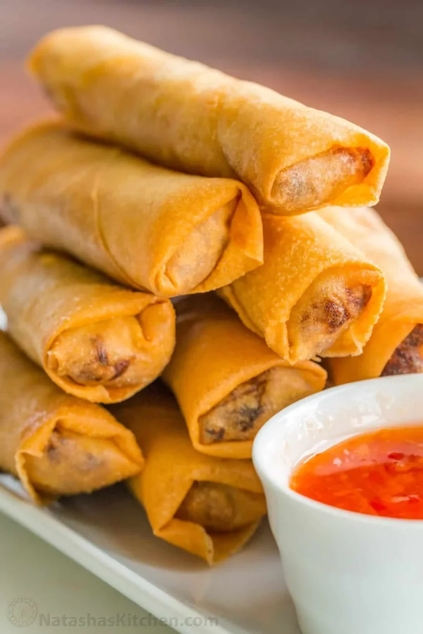 Flavorful Egg Rolls with Ginger