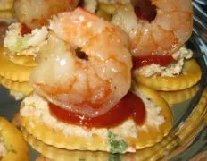 Florida Shrimp Cocktail On A Cracker