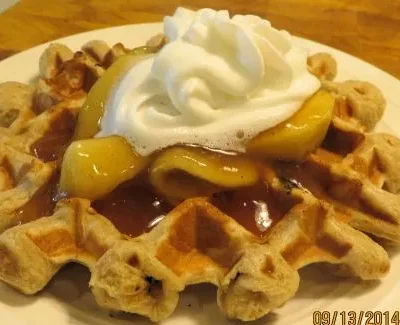 Fluffy Homemade Yeast Waffles Recipe