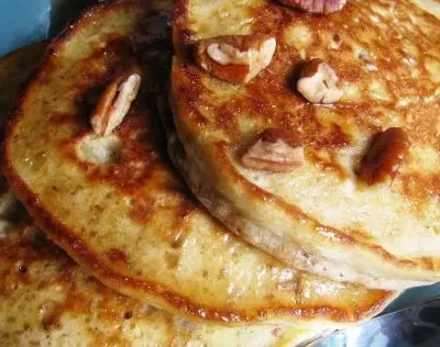 Fluffy Pecan Pancakes