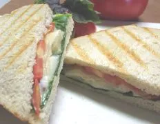 Four Cheese Panini With Basil Tomatoes