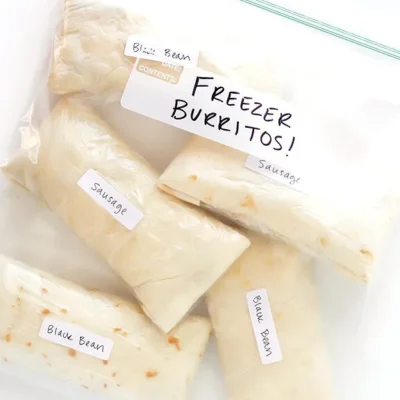 Freezer Breakfast Burritos