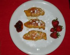 French Toast Crescent Rolls With Fresh Strawberry Topping