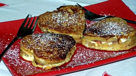 French Toast With Raspberry, Chocolate