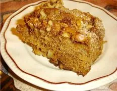 Fresh Apple Cake With Nut Topping