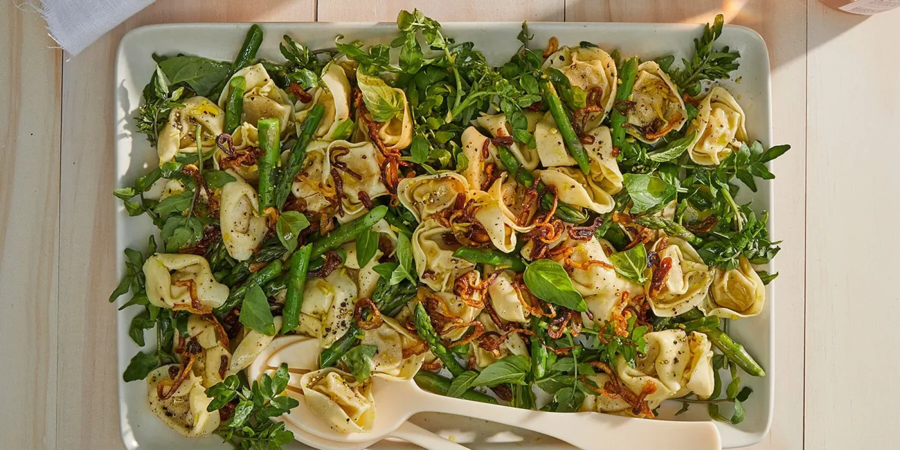 Fresh Basil Tortellini Salad