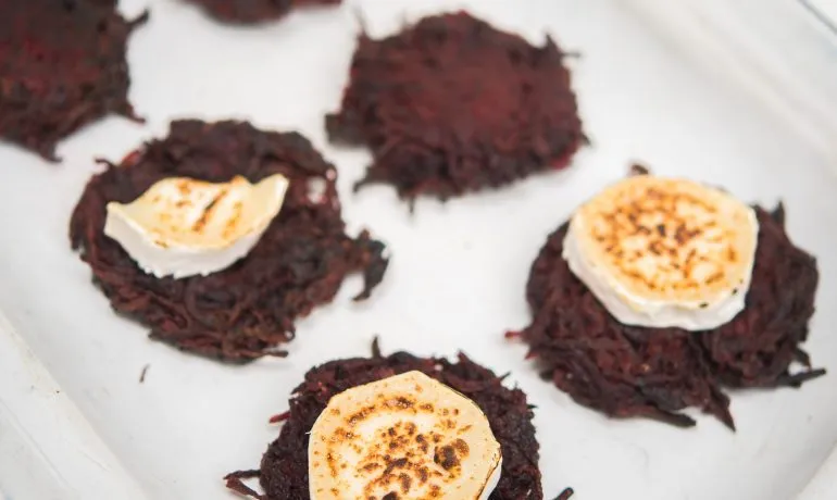 Fresh Beet Latkes With Cumin And Coriander