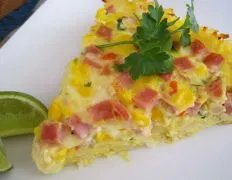 Fresh Corn Salsa Frittata With Hash Brown