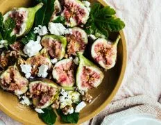 Fresh Fig And Feta Salad With Toasted Walnuts