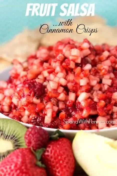 Fresh Fruit Salsa With Cinnamon Sugar Chips