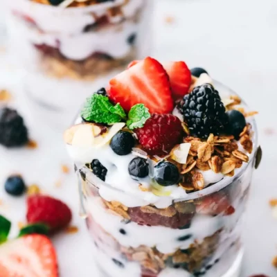 Fresh Fruit Yogurt Parfait