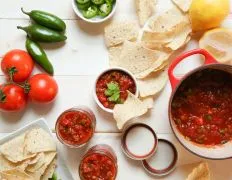 Fresh Homemade Salsa For Canning