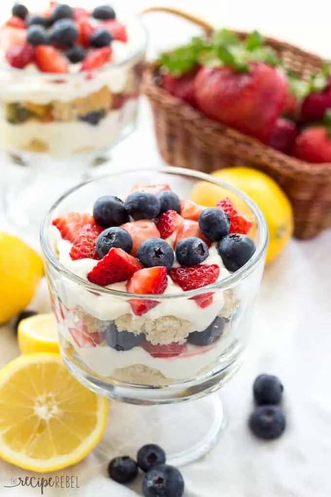 Fresh Lemon And Cream Cheese Trifle