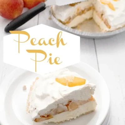 Fresh Peach Brown Sugar Pie