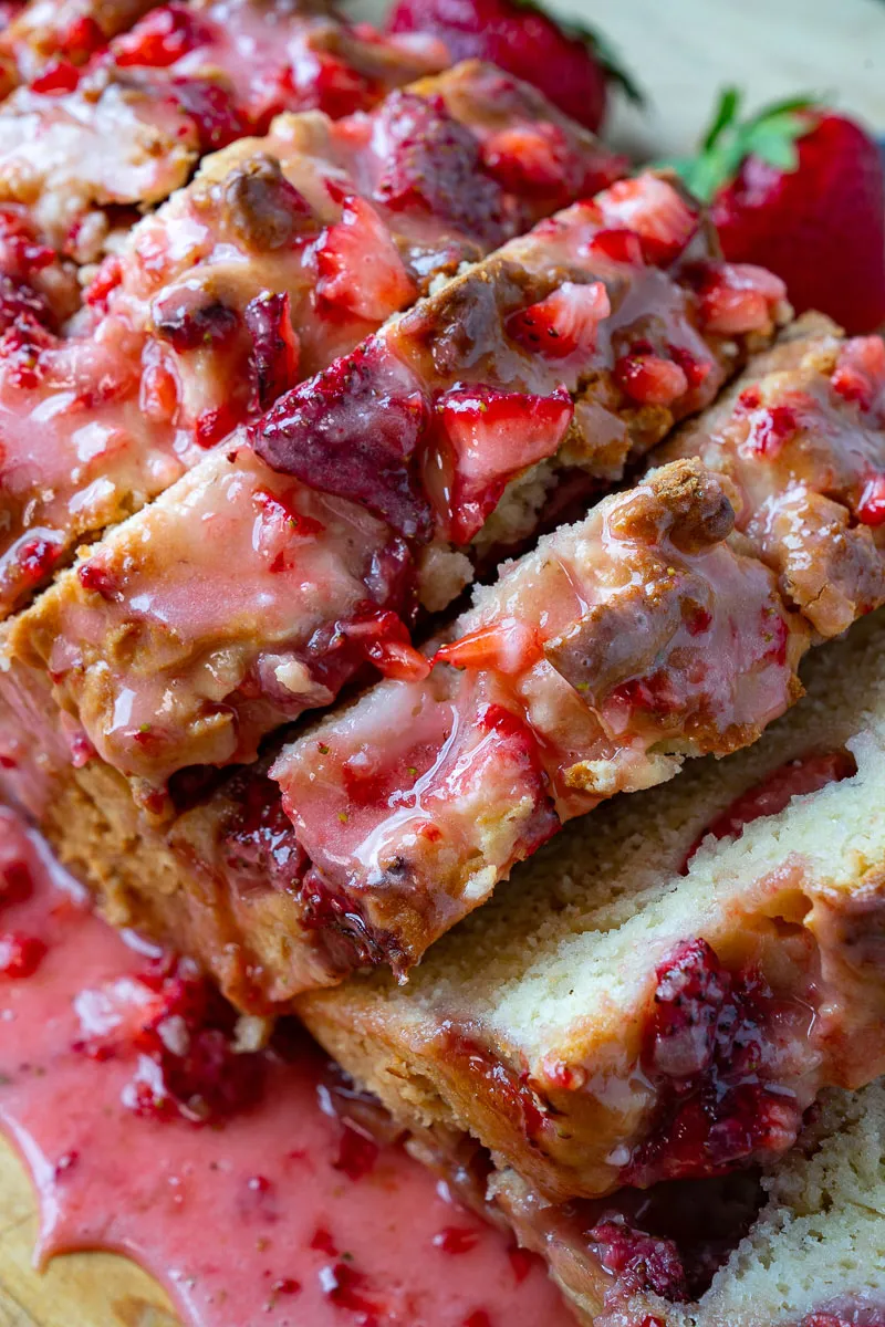 Fresh Strawberries And Cream Bread