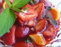 Fresh Strawberries With Campari