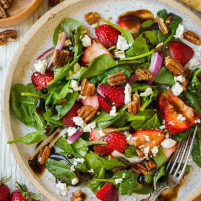 Fresh Strawberry Spinach Salad: A Vibrant